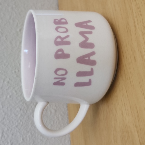 Whimsical Cupboard NO PROB LLAMA Mug w/ Peekaboo Llama 10 Strawberry Street - Picture 4 of 10